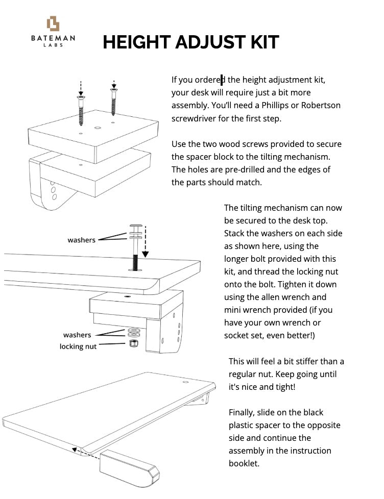 Poang Desk Height Spacer