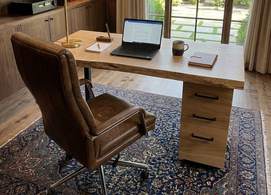 Western Maple Live Edge Desk